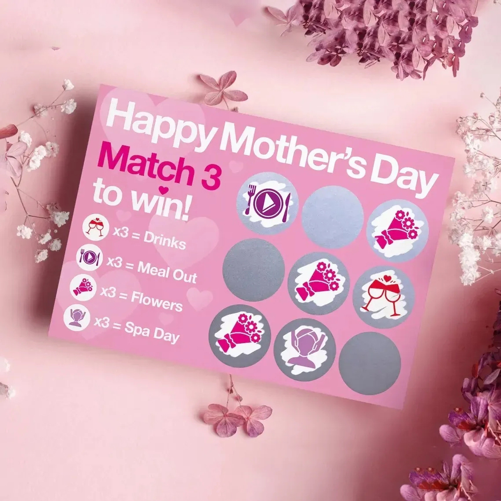 Mother's Day Scratch Card 母亲节刮刮乐卡父亲母亲节礼物刮刮卡