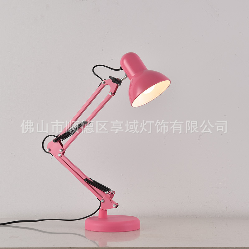 Xiangyu LED americano plug-in Brazo Largo metal protección para los ojos estudio Escritorio de oficina niños estudiante universitario 811 lámpara de escritorio