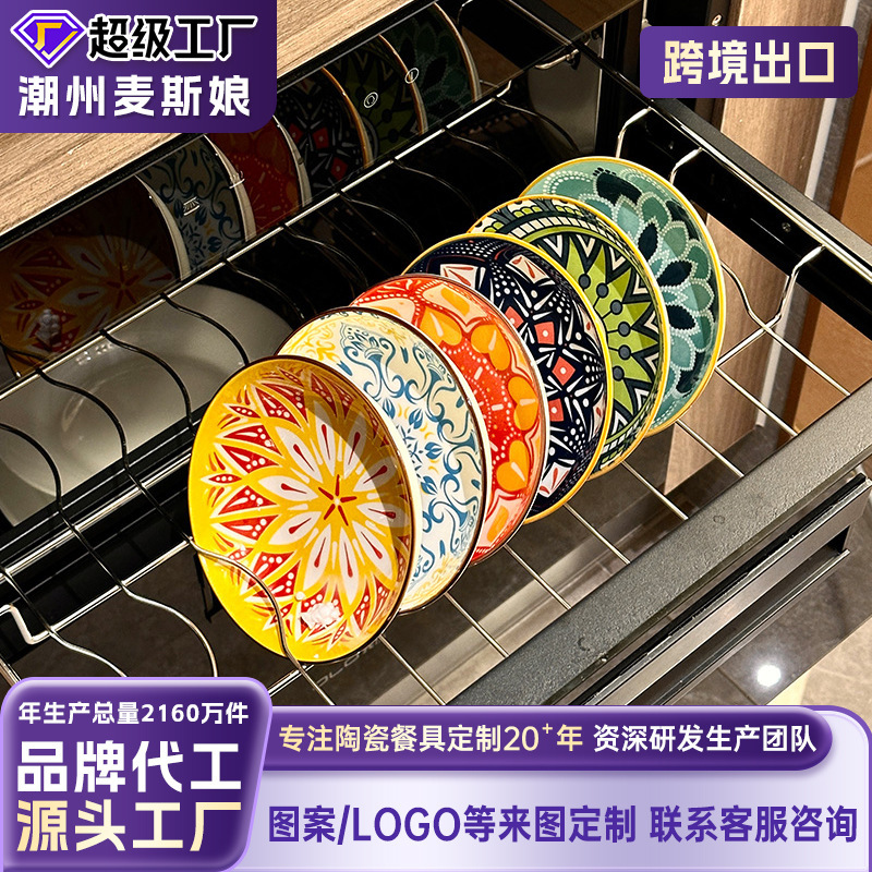 Bohemian 5inch Small Plates, Bone China Plates, Hotel Plates Wholesale, Logo Ceramic Tableware, Hot Pot Plates Bohemian 5inch Small Plates, Bone China Plates, Hotel Plates Wholesale, Logo Ceramic Tableware, Hot Pot Plates