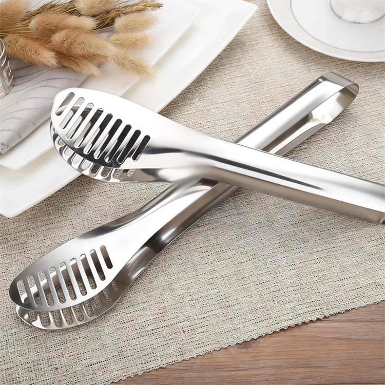 Stainless Steel Food Tongs Steak Tongs Kitchen New Exquisite Tongs Barbecue Bread Cake Food Tongs Barbecue Tongs