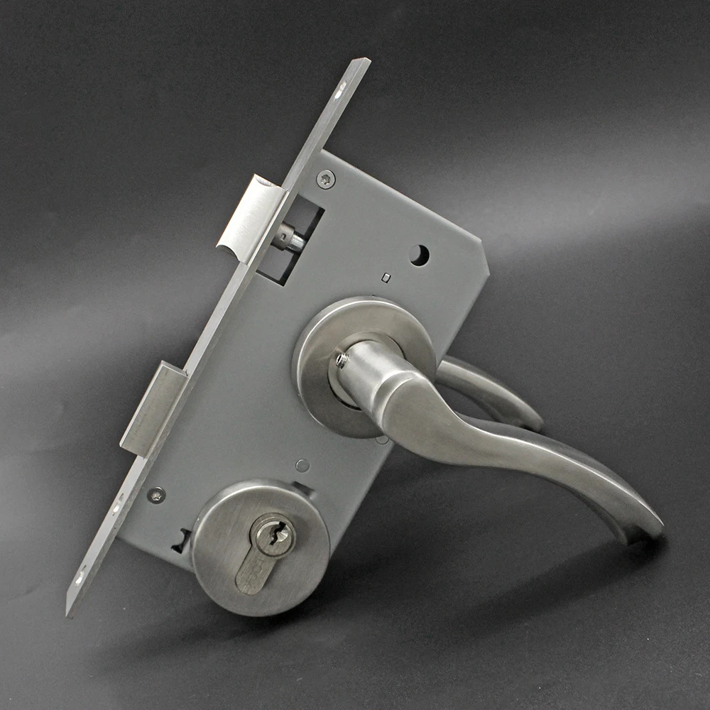 Cerradura interior moderna y simple cerradura de puerta de madera del dormitorio cerradura separada 304 manija de puerta de acero inoxidable cerradura de puerta mecánica silenciosa