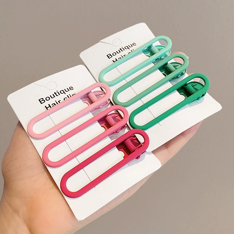 Матовый зажим для волос Hairgrip, чёлка, crab pin, аксессуар для волос, заколки, интернет-знаменитость