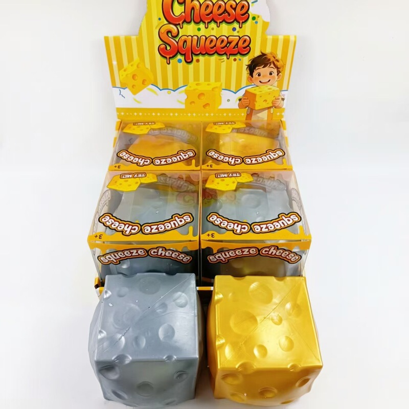 Popular foreign trade item: Large 11CM simulated cheese, filled with cheese and flour, quick-rebound stress-relief toy for adults Popular foreign trade item: Large 11CM simulated cheese, filled with cheese and flour, quick-rebound stress-relief toy for adults