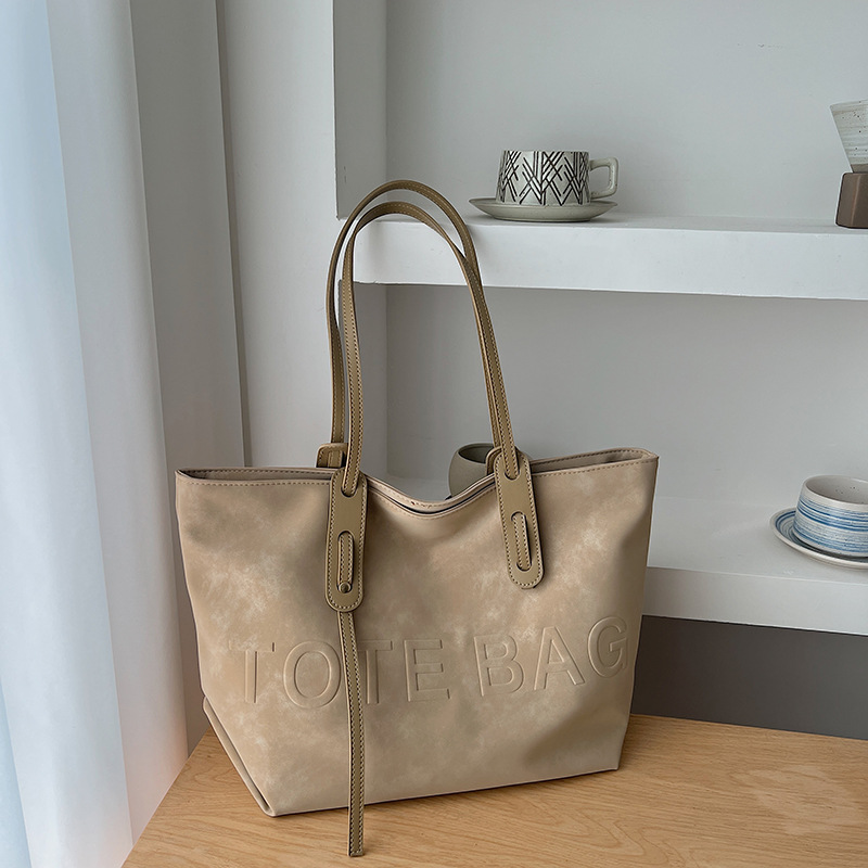 跨境2026春季新款大容量托特包包百搭通勤单肩腋下包高级感手提包