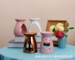 厂家热销陶瓷香熏炉蜡烛杯香精炉创意镂空LED灯香熏炉精油香熏炉