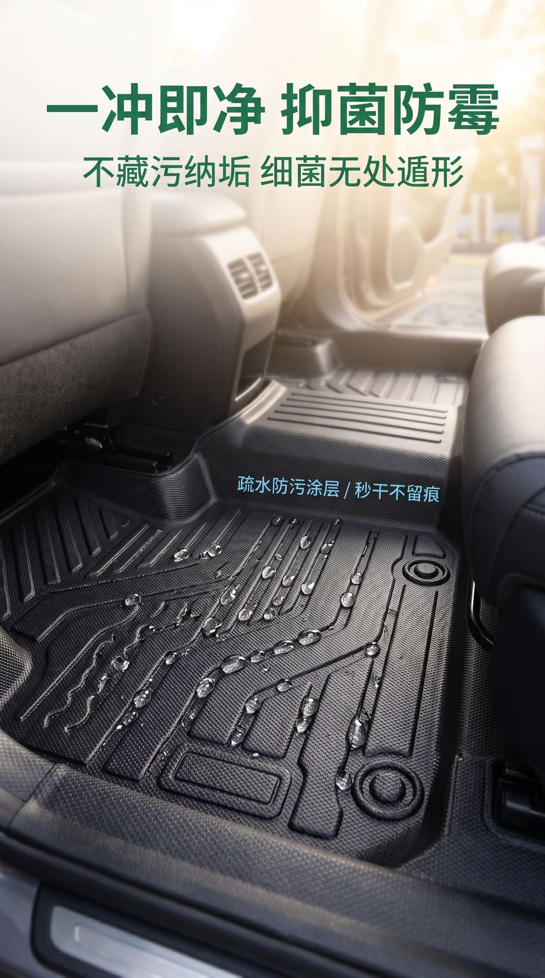 Geely Emgrand Full Tpe Car Floor Mat Upgrade Package with Threshold Protection, Environmentally Friendly, Odor-Free, Wear-Resistant, and Easy to Maintain