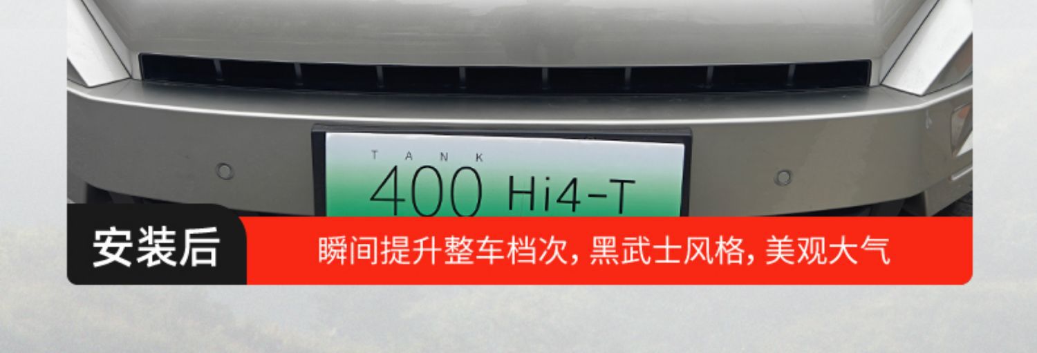 Tank 400Hi4-T China Net Trim Strip Car Mark Blackened Blackened China Net Black Samurai Modification Special Exterior Accessories
