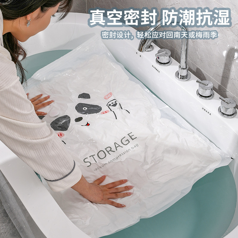Juego de bolsa de compresión al vacío chaqueta de plumón al por mayor bolsa de almacenamiento de edredón de algodón engrosado almacenamiento y acabado de ropa para el hogar a prueba de polvo