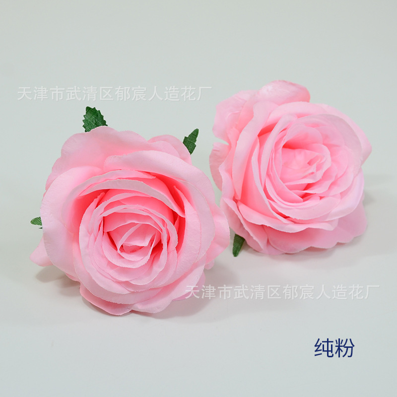 ローズ造花ハイエンドブルーフラワー結婚式の装飾偽花芯ローズヘッドローズフラワー卸売|undefined