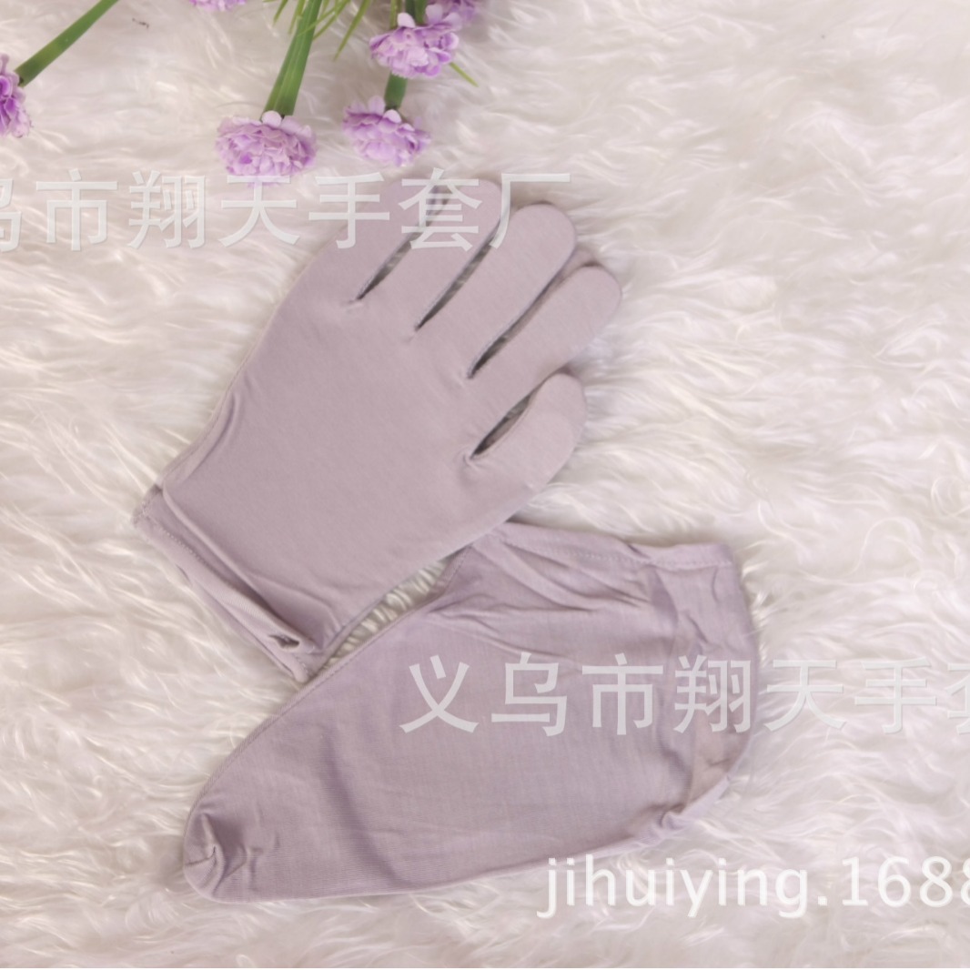 Fábrica al por mayor de algodón/fibra de carbón de bambú belleza hidratante mantenimiento guantes mano protección absorción mano guantes de mantenimiento