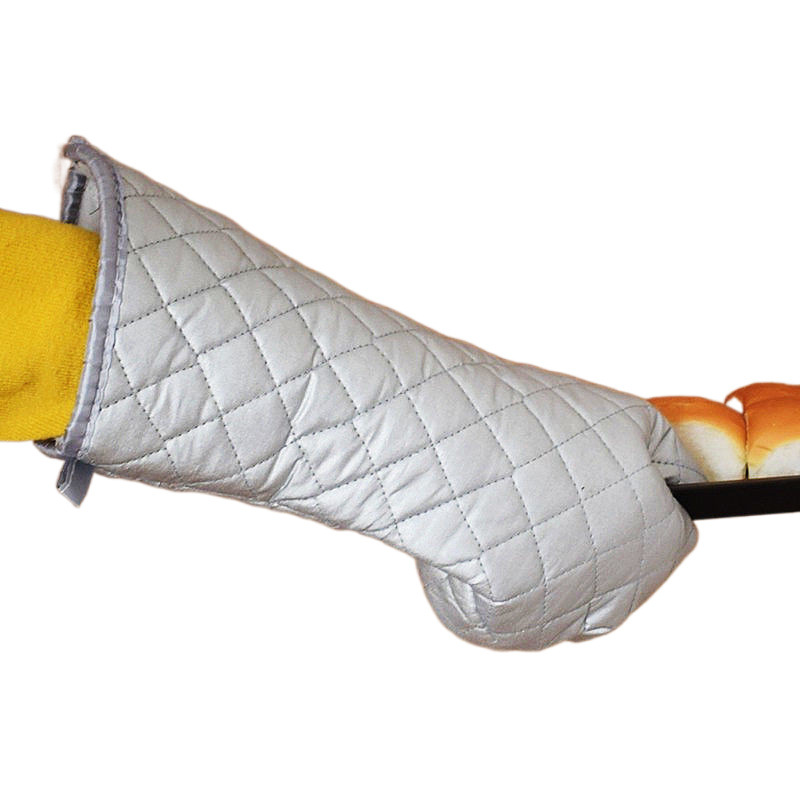 고온 400 도 전자 레인지 오븐 다림질 기계 베이킹 단열 안티 핫 바베큐 상업 긴 두꺼운 장갑