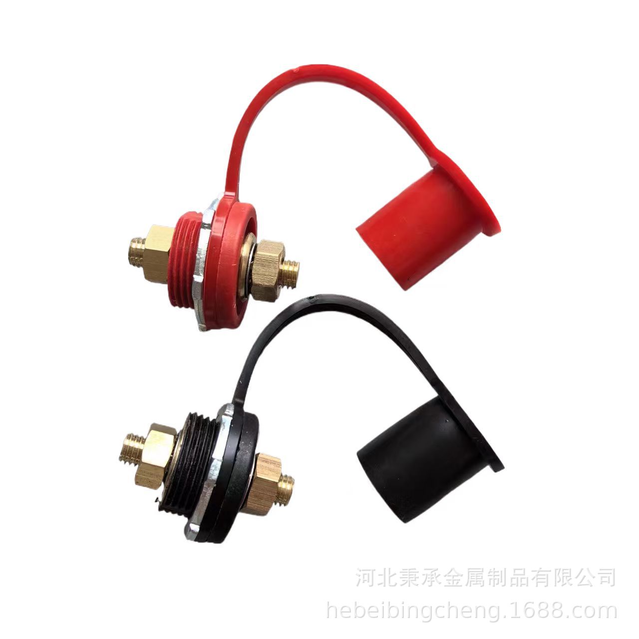 Car Yacht RV Battery Terminal Connector 3/8 Black Red Post 250A