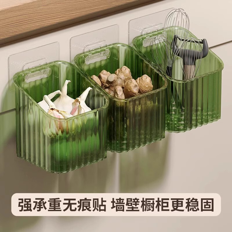 玉ねぎ、生姜、ニンニク収納バスケット、キッチン壁掛け収納かご、生姜ニンニク収納ラック、壁掛けプラスチック収納バスケット卸売|undefined
