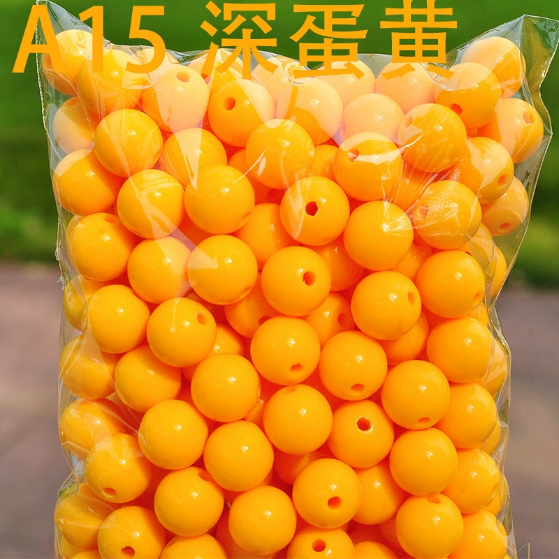 Round beads, bag, plastic woven acrylic accessory handmade, DIY