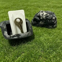 Diversion假石藏钥匙盒备用钥匙收纳盒隐藏保险箱储物盒花园摆件