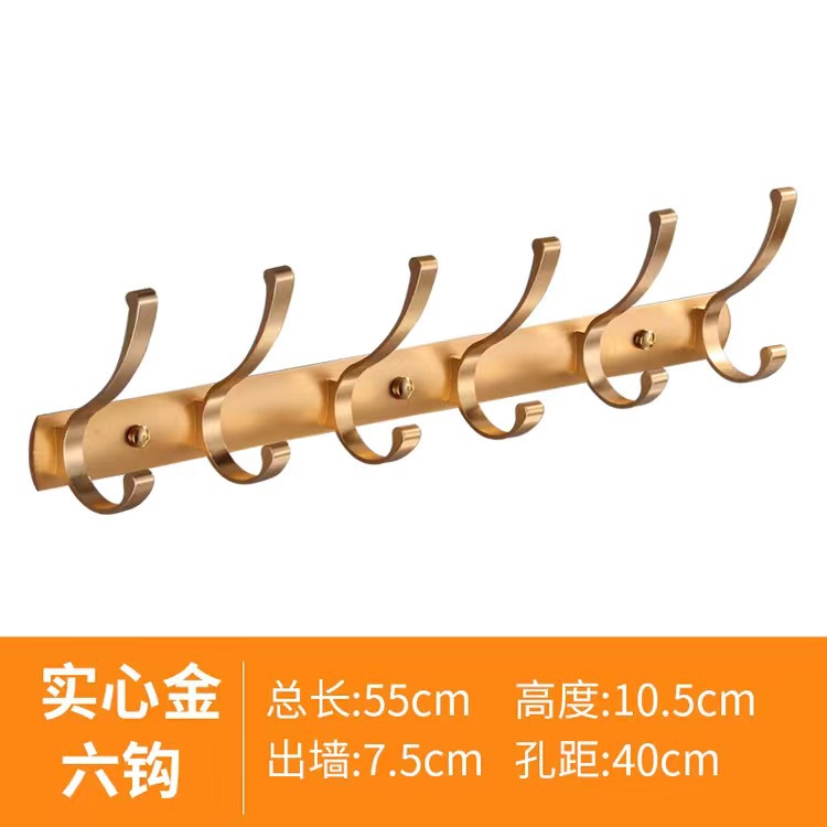 Oro macizo 6 ganchos