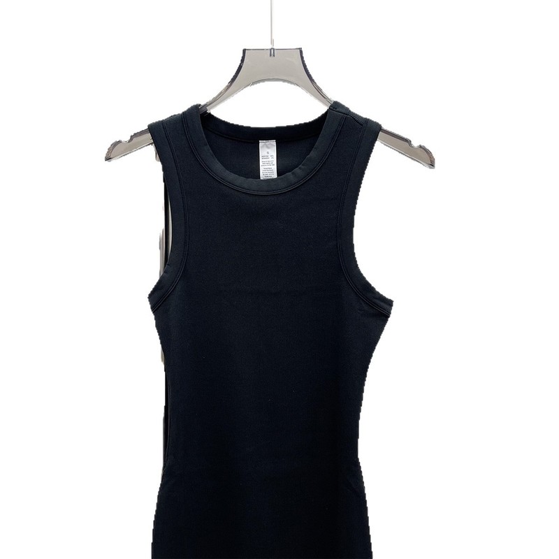 Skims 同じスタイル COTTONRIB レディース ワイド ショルダー ストラップ ベスト ヒップ カバー ドレス TANKDRESS スカート セクシー|undefined