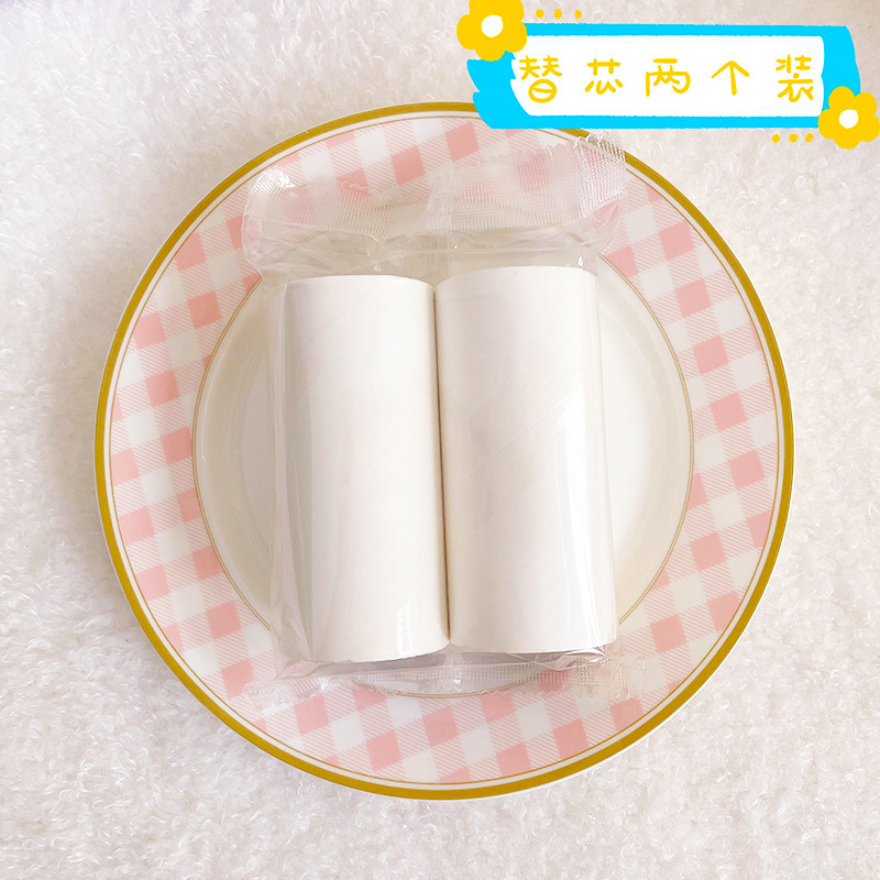 漫画風ペット用毛取り器 家庭用 冬用セーター毛取り紙 衣類の毛取りツール ローラー式 剥がせるタイプ|undefined