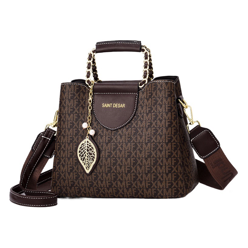 Women's Bag Cross-border New Trendy High-end Fashion Printed Handbag Women's Bag Crossbody Bag Large Capacity Bucket Bag