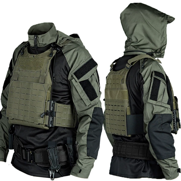 Second-generation frog clothing army green-top