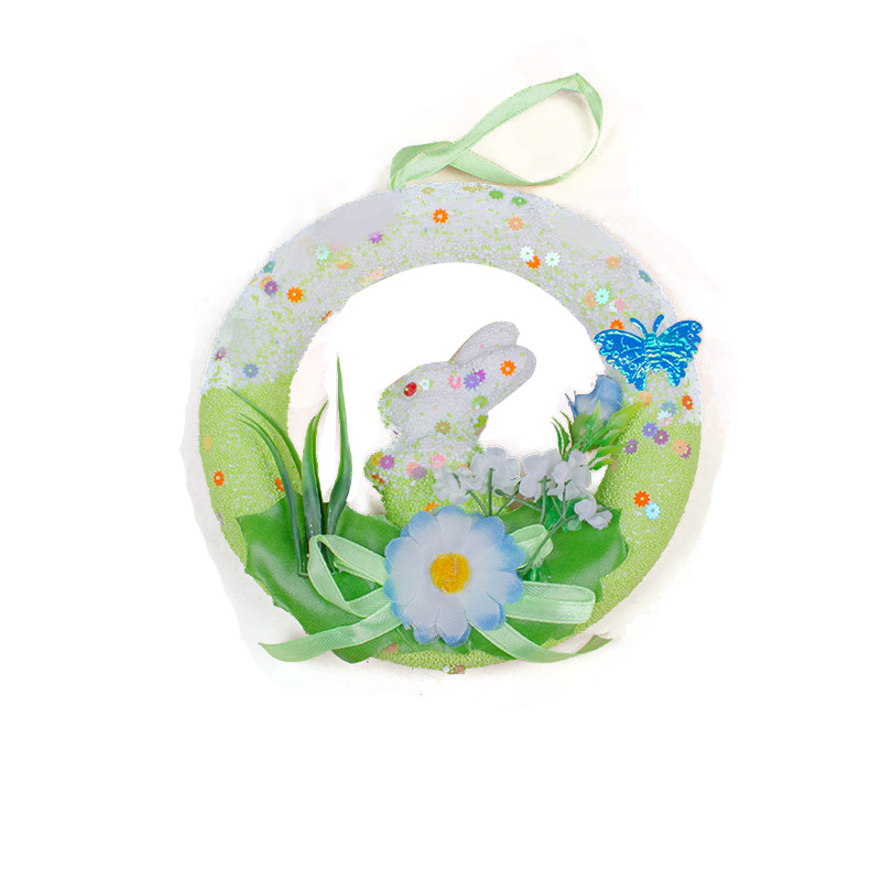Personalizada espuma de Pascua colchón decoración de la puerta colgante planta de corona de flores nórdicas atmósfera de corona