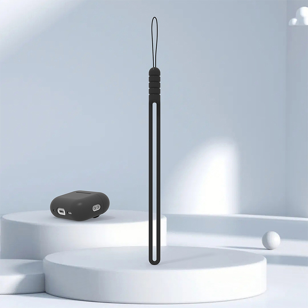Aplicable para la muñeca de teléfono móvil corta cadena de teléfono móvil llave accesorios USB silicona líquida airpods Pro2 colgante