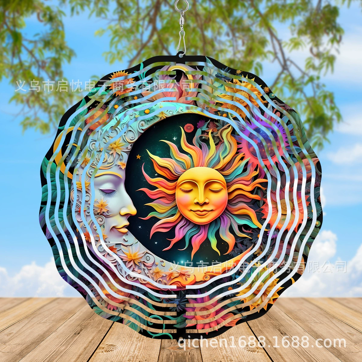 Трансграничный взрыв 3D металлический колокольчик подвеска для внутреннего сада и террасы должны быть в праздничной атмосфере