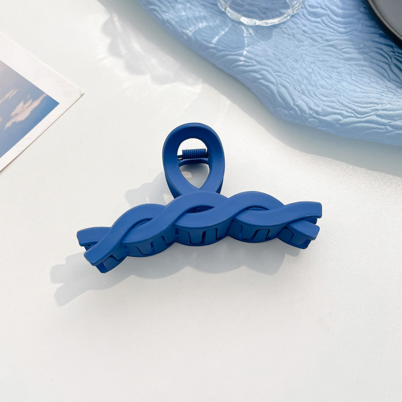 Cabeza pequeño tamaño clip de pelo temperamento tiburón clip tocado Klein Blue Ball Head clip hembra Otoño e Invierno accesorios para el cabello