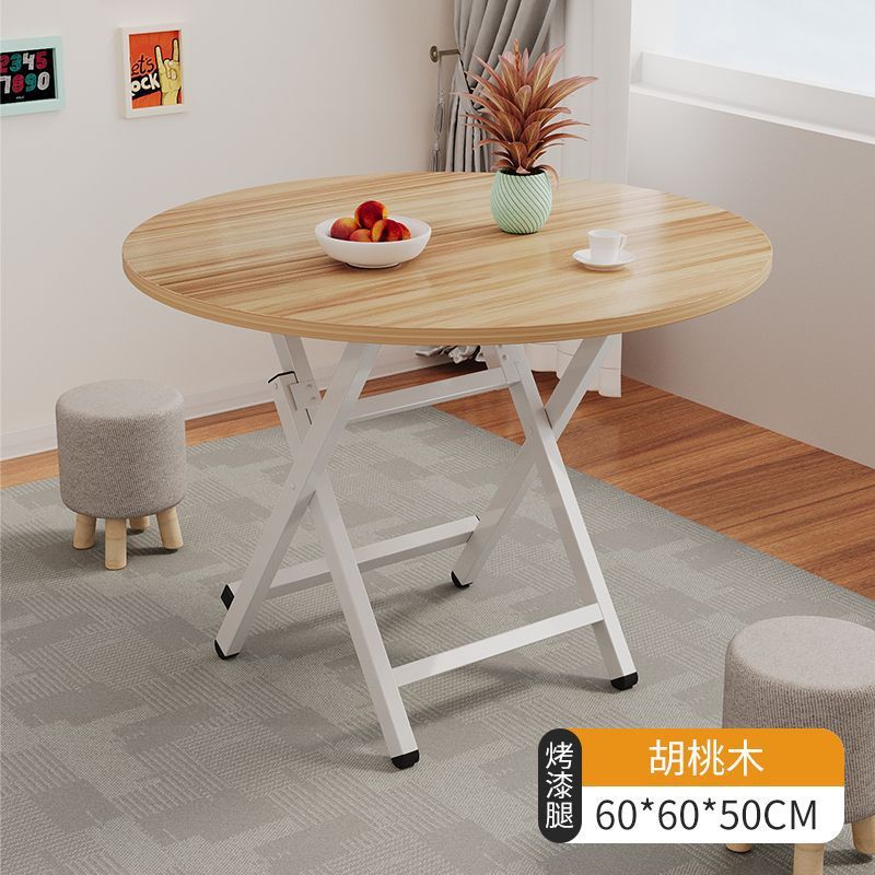 Mesa plegable, mesa de comedor, hogar, mesa de comedor simple multifuncional, casa de alquiler, puesto portátil al aire libre, mesa pequeña para cenar