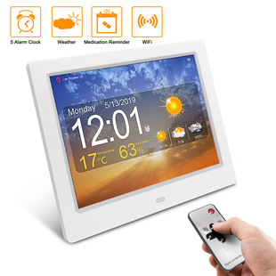 Cross-border hot sale 7-inch 8-inch 10-inch wif smart clock machine elderly taking medicine alarm clock reminder weather forecast calendar
