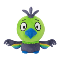 跨境新品BOP Plush绿鸟毛绒玩具节奏游戏周边创意玩偶公仔