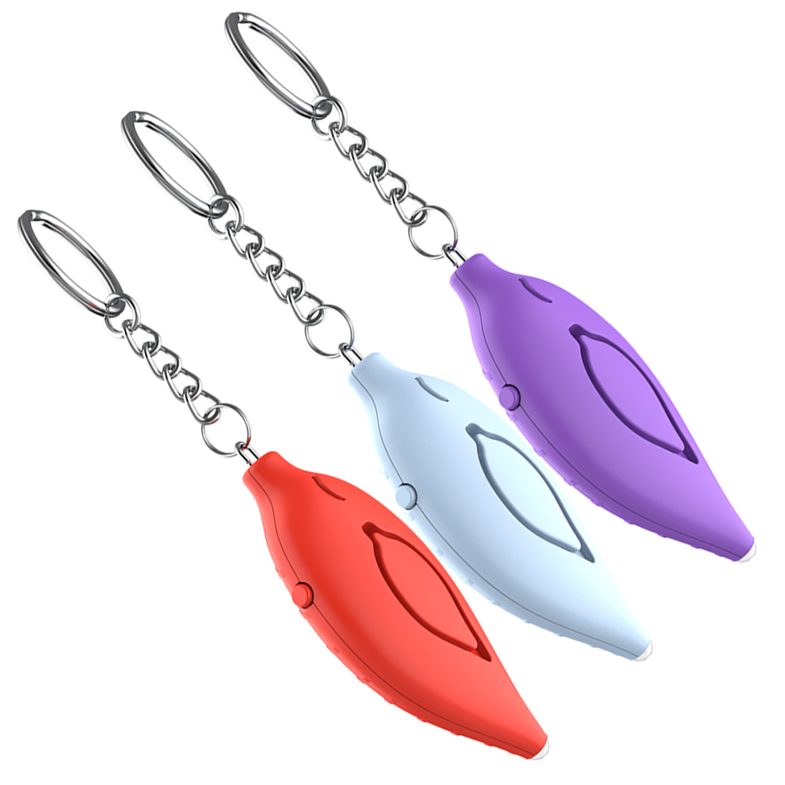 Alarma Personal Tipo Hoja MP-A01 con Luz LED para Mujeres