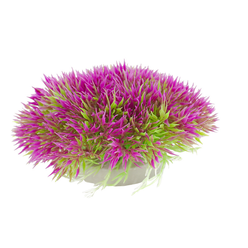 Hierba acuática simulada Hierba plana Hierba acuática falsa Fábrica Venta directa Pecera Decoración Pecera Paisaje Acuario Plástico