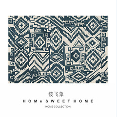 北歐民族風地毯客廳沙發茶几花紋紋理地墊家用臥室床邊浴室地墊