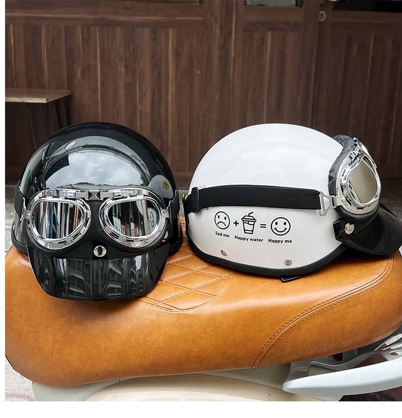 Retro Motorcycle Style Helmet