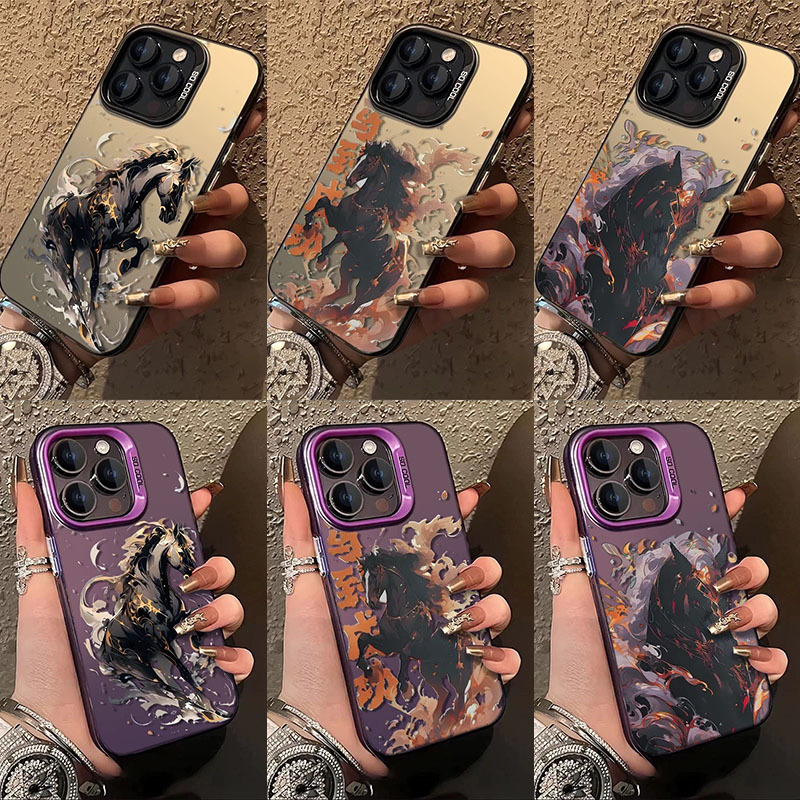 跨境悍马iPhone17Pro手机壳16E/15镭射壳14苹果12防摔11XsMax