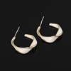 Mosquito coil, ear clips, advanced earrings, no pierced ears, french style, high-quality style
