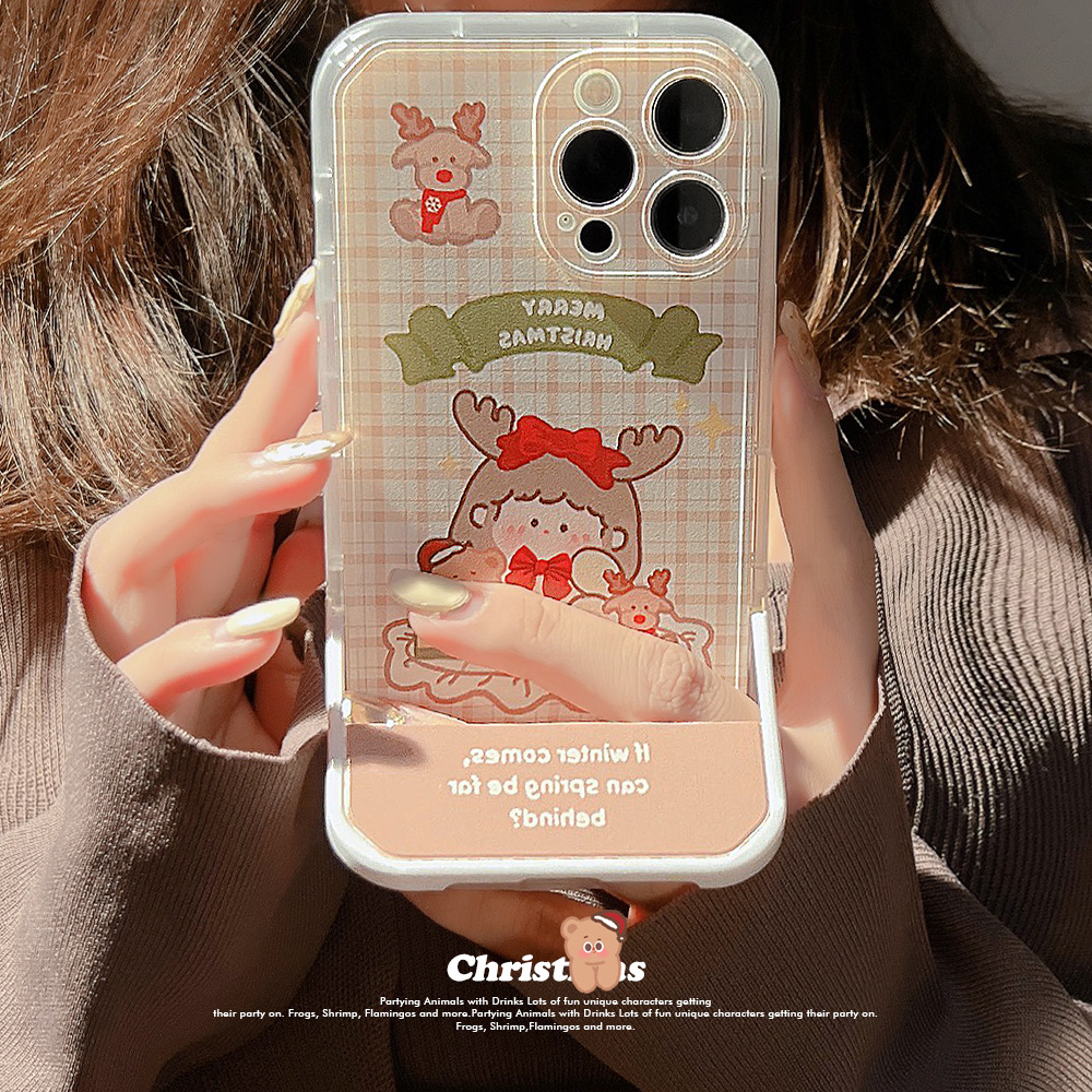 Christmas iPhone Apple Phone Case 13 Folding Stand XS Applicable 14 Promax12_voghion.com