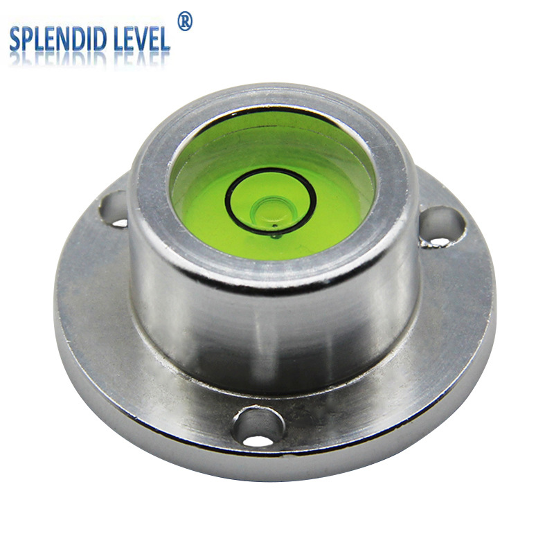气泡水平仪迷小型牛眼水准仪金属圆形水准器迷你便携水平珠