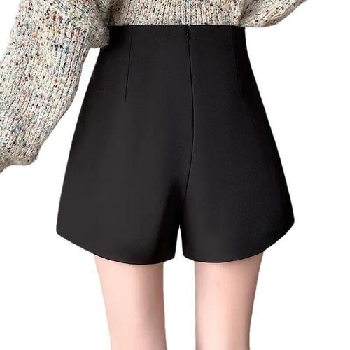 Irregular High-Waist Suit Shorts Skirt Women's Pants Autumn/Winter New Fashion Loose A-Line Pants Casual Luxury Pants