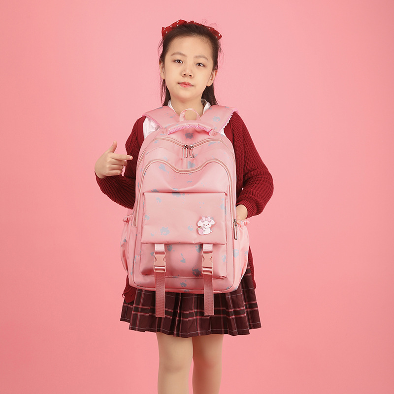 Nuevas mochilas para estudiantes de primaria 2 - 5 grados de dibujos animados coreanos de gran capacidad mochilas escolares de chicas de estilo universitario