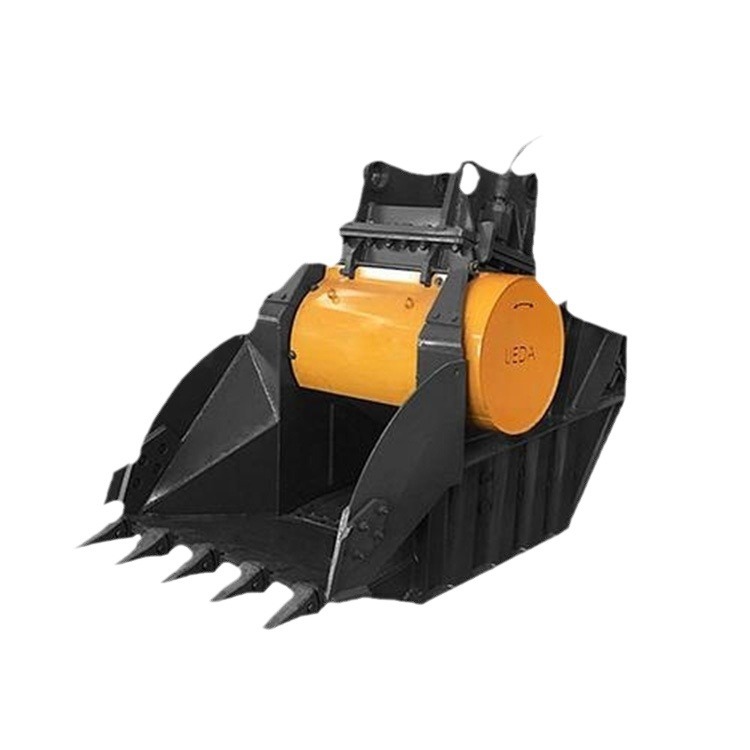 excavadora trituradora hidráulica tipo Eje único multifuncional trituradora de roca tamizadora gancho cucharón excavadora trituradora cucharón