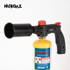 NURGAZ炉客プロパン噴火銃大火力mappインターフェーススプレーヘッドはアメリカのガスタンクを適用します。