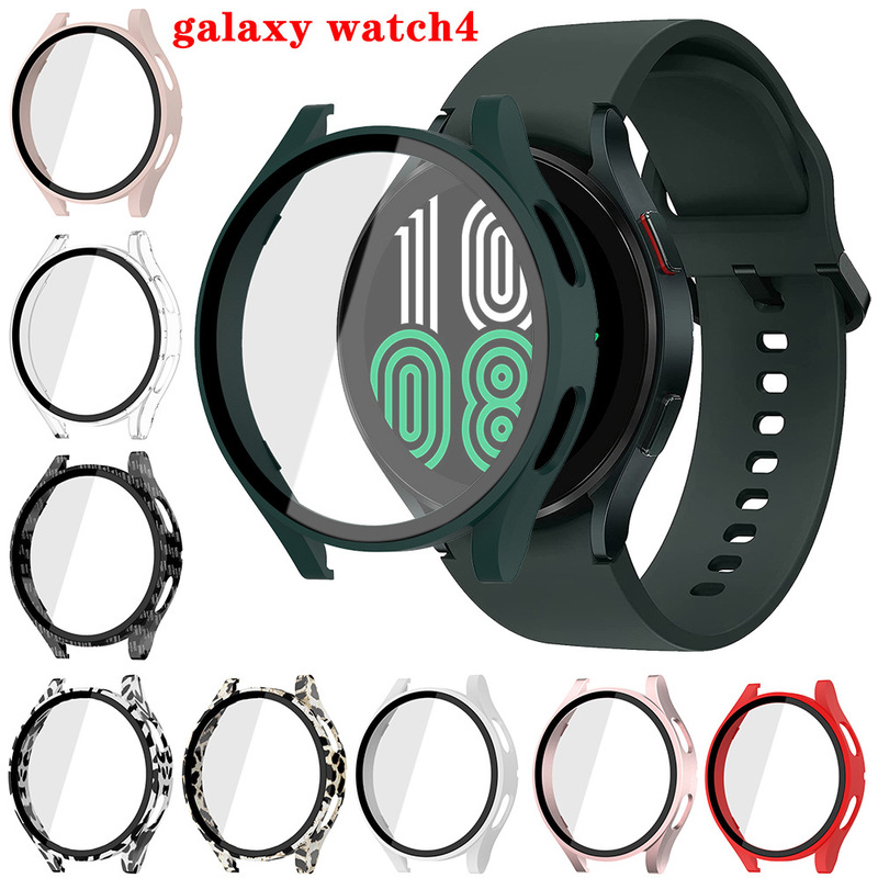 Suitable for Samsung galaxy watt4 integrated watch case 40mm/44mm PC + tempered film Watch protective case