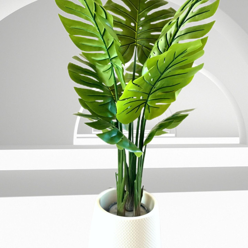 批发仿真绿植龟背竹假树室内客厅落地仿生植物盆栽北欧风装饰摆件|undefined