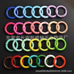 現物24mm合金バネリング丸バックルアクセサリー部品オープンバネリングカードリングブックリングカラーバネリング