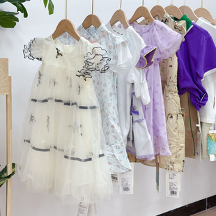 Bo Huixinzi Mo Xiaoxi Summer Children's Dress T-Shirt Set Miscellaneous Bags Brand Children's Clothing Tail Goods Wholesale