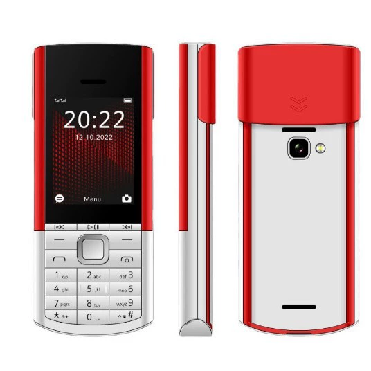 5710 (версия 2022 года) Две SIM-карты 2G с клавиатурой, поддерживающей испанский, французский, немецкий