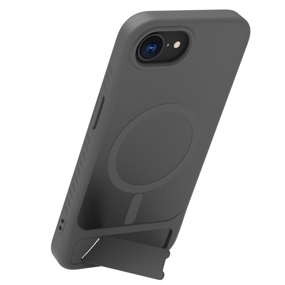 Funda de fulcro para Apple iPhone 16E Funda para teléfono móvil Funda protectora de soporte de carcasa magnética de sensación de piel 16e Cross-border
