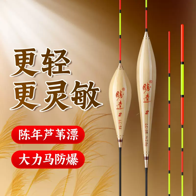 芦苇浮漂 黑坑竞技灵敏度高鲫鱼鲤鱼鳔 混养漂醒目加粗防爆顶鱼漂
